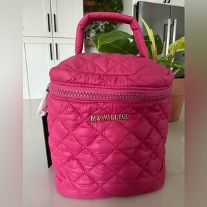 MZ Wallace Vanity Case Large Zinnia Pink Cosmetic Bag